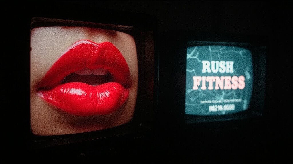 Surreal portrait of person wearing clear glasses with goldfish swimming inside lenses