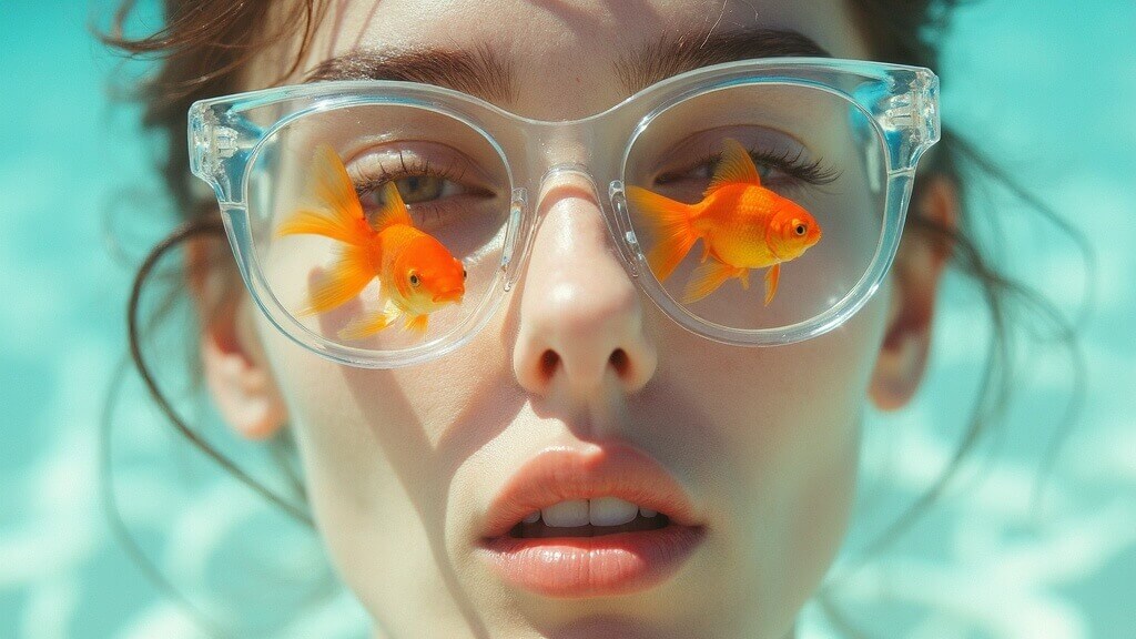 Vintage TV screens displaying red lips and Rush Fitness advertisement in retro style