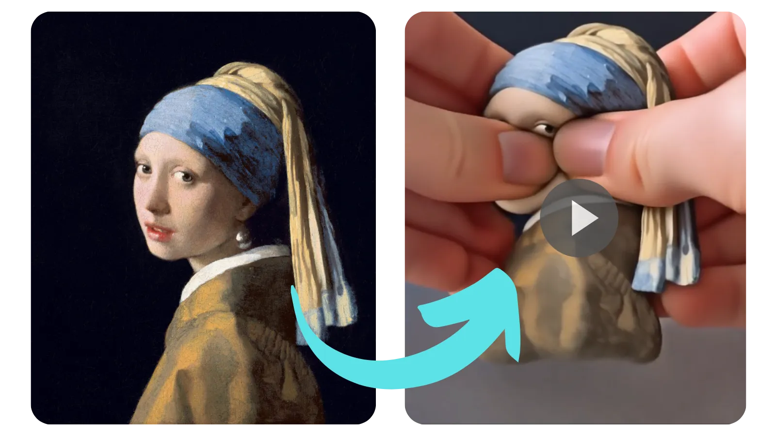 AI generated Squish video effect showing a static object being squeezed and deformed with realistic physics.